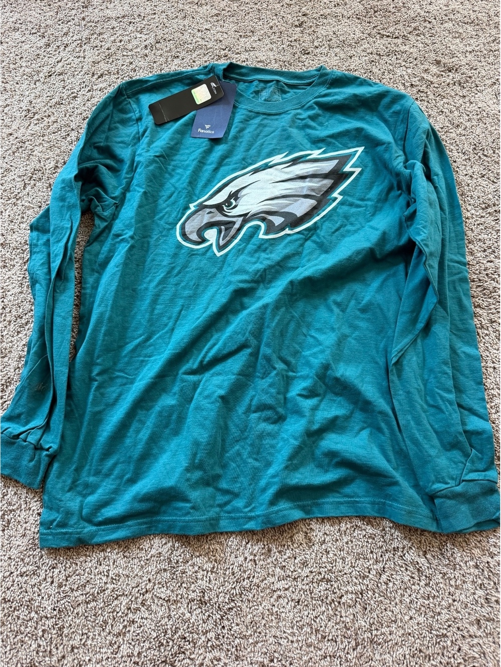 Pro Line NFL Philadelphia Eagles Long Sleeve Cotton T-Shirt Large